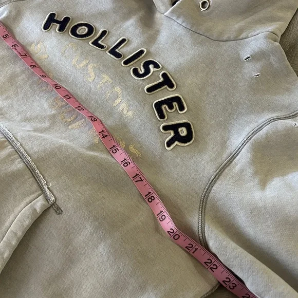 GUC vintage Hollister Custom Surfboards size L LGray Hoodie. Perfectly broken in - Picture 10 of 11